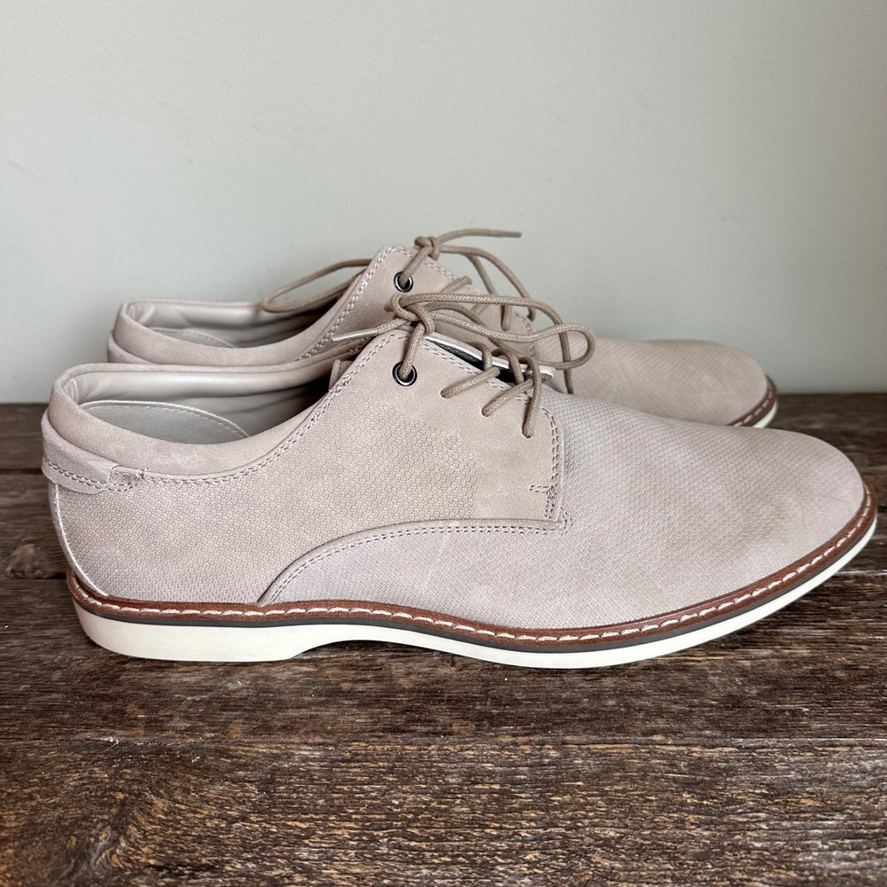 Abound Mr. Scottie Oxford Dress Shoes Men's 10.5 M Casual Lace Up Beige Business